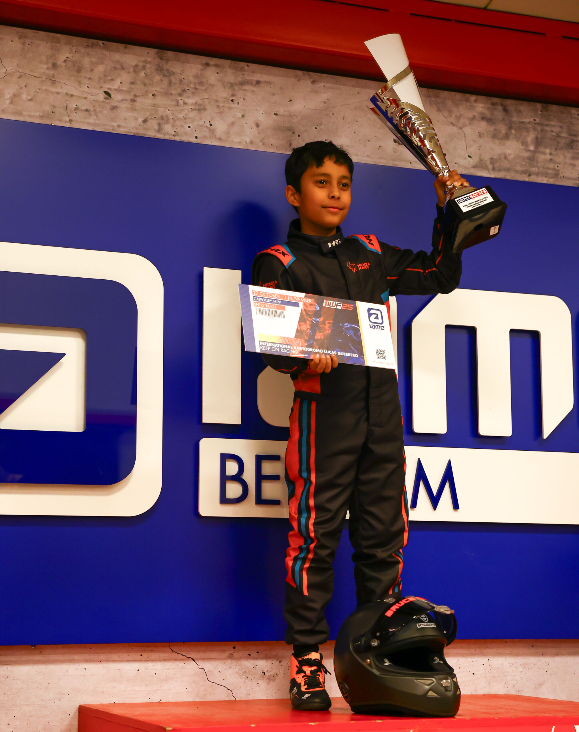 Bruce IAME Benelux mini rookie champion 2025
